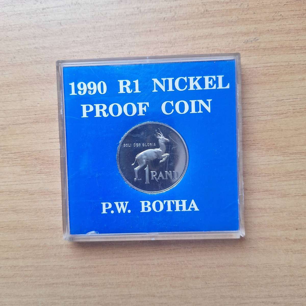 1990 P W Borha R1 proof coin