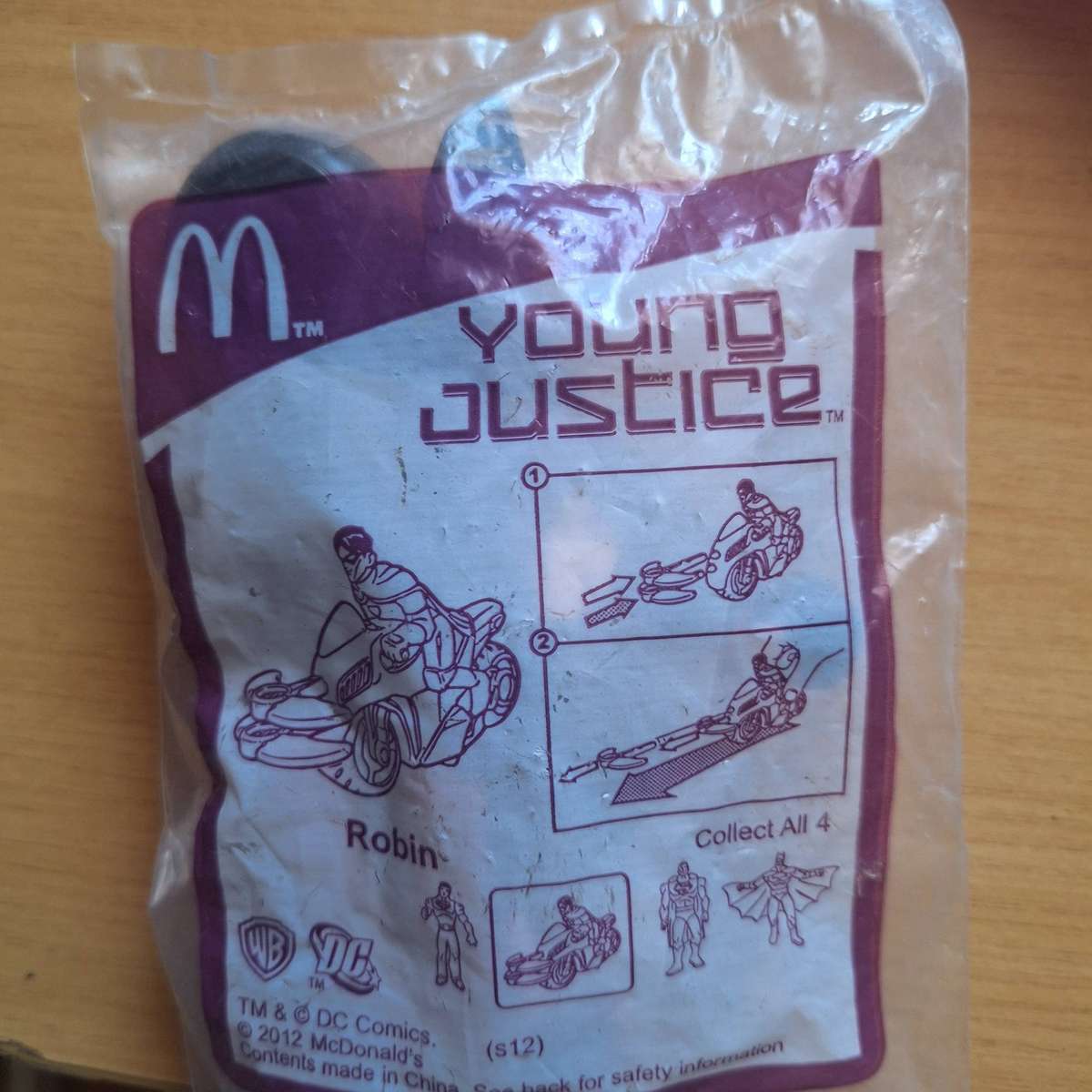 Mcdonalds Robin on bike young Justice toy