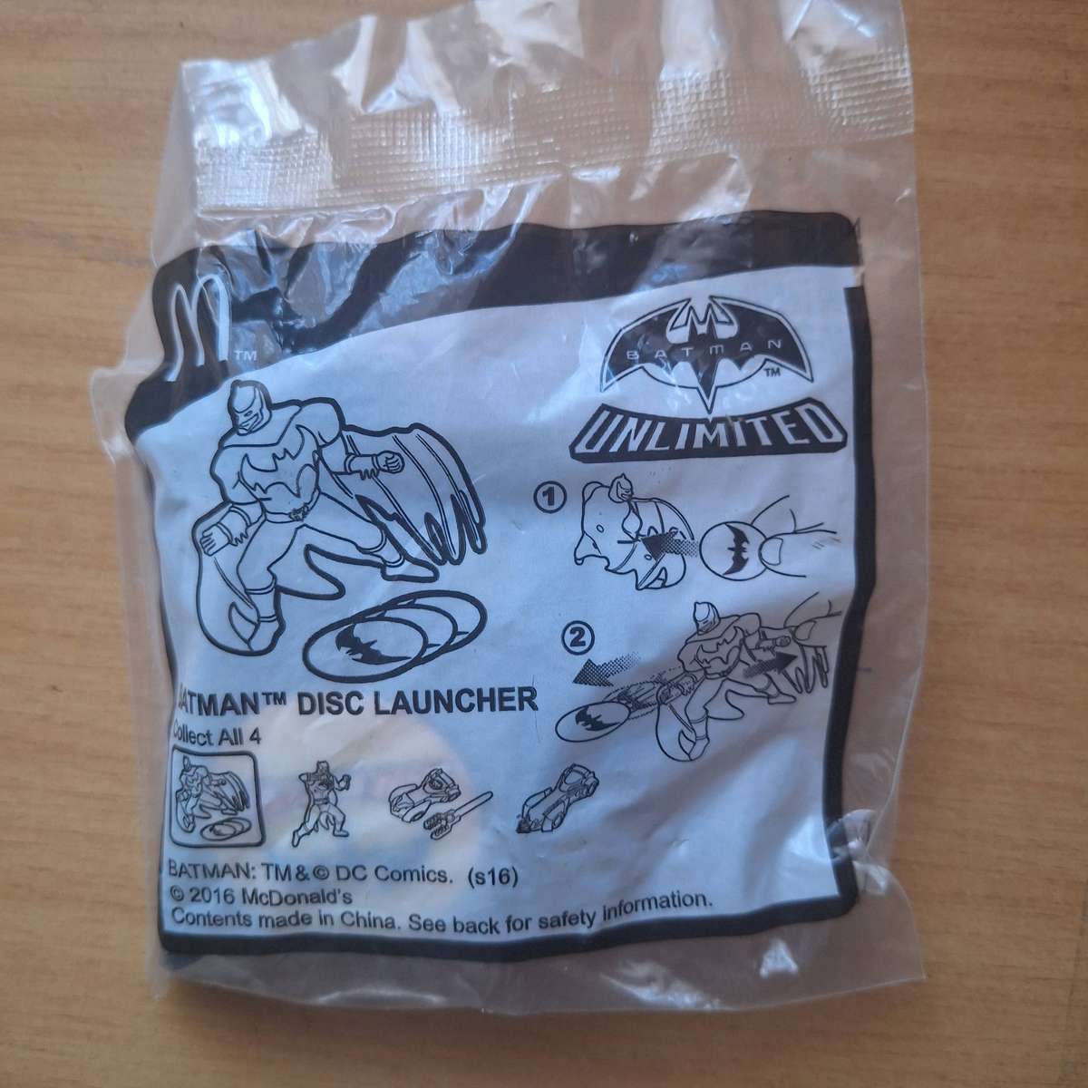 Macdonalds Batman disc launcher toy