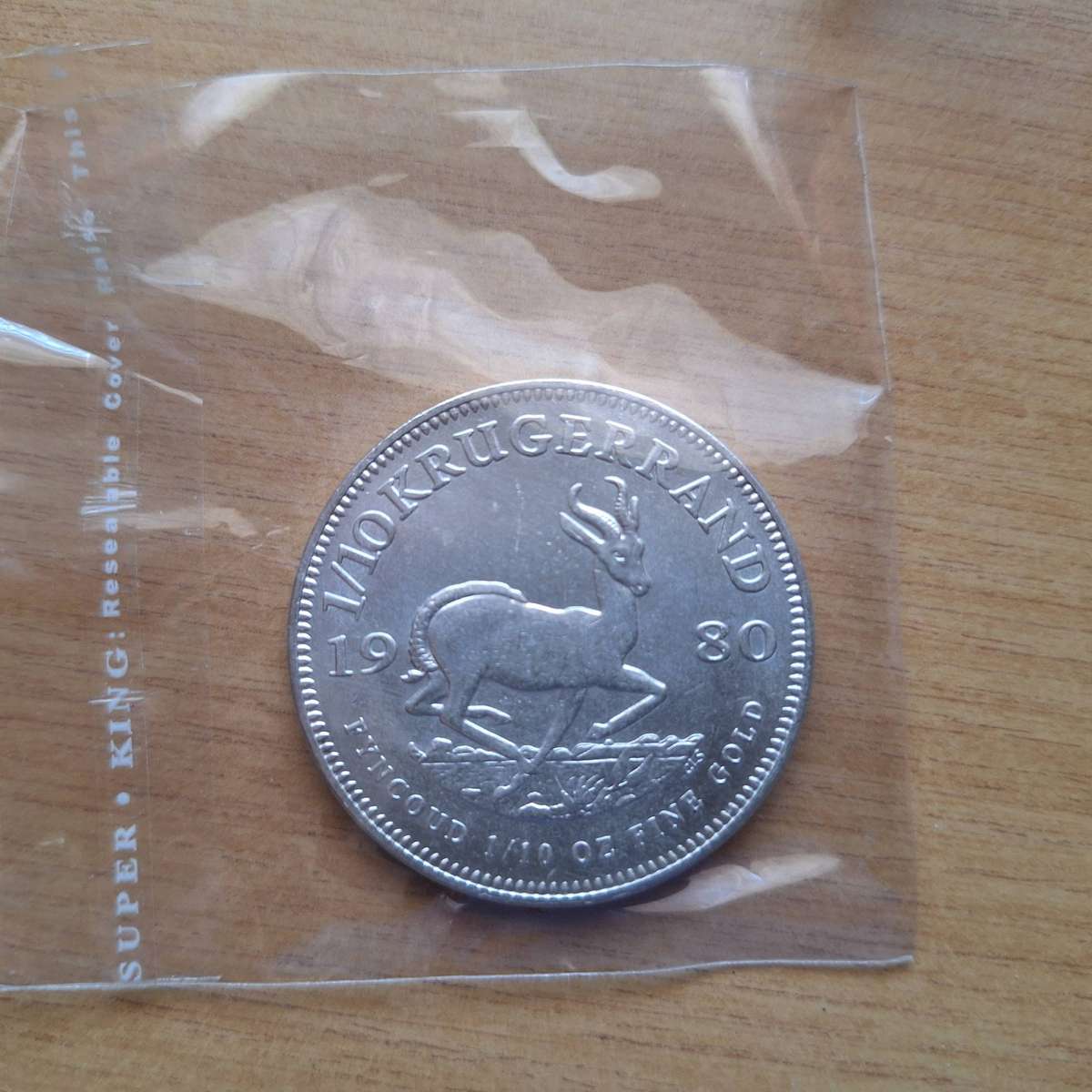 Replica Krugerand silver color coin