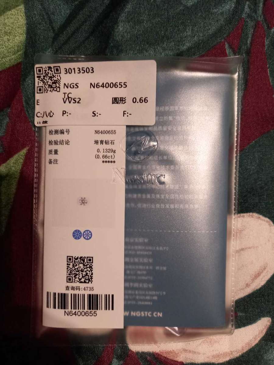 0.66ct Round cut Diamond  EVvs2 Brilliant Round cut 3EX (CVD)