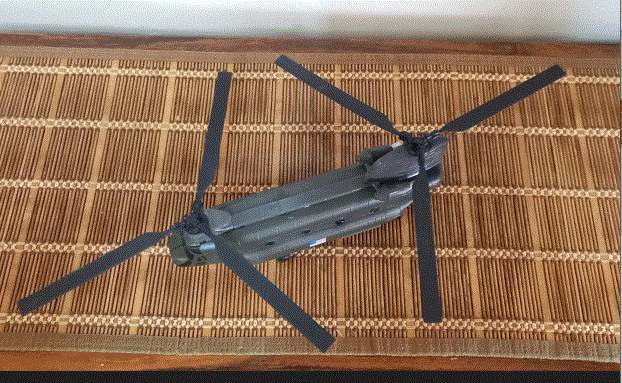Chinook CH 47 US Army  Helicopter  New Ray D/Cast Model  Big for Scale 1/60 New D/ Box    Reduced