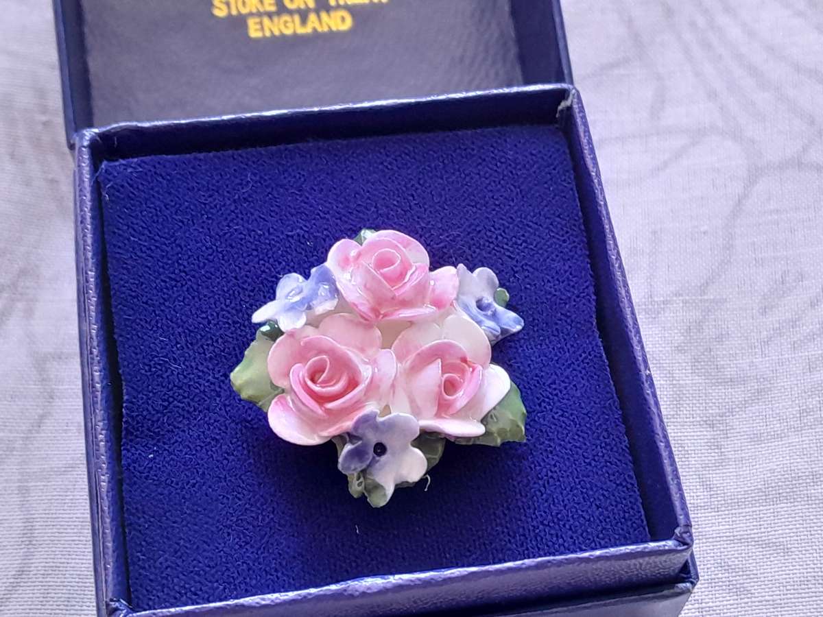 Dorothy Ann hand painted Porcelain Brooch