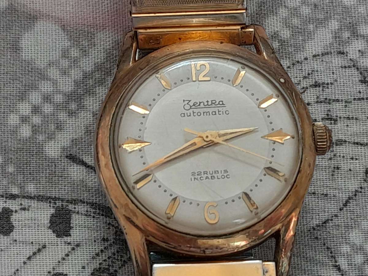 Zentra Automatic  22 Rubies  Rolled gold