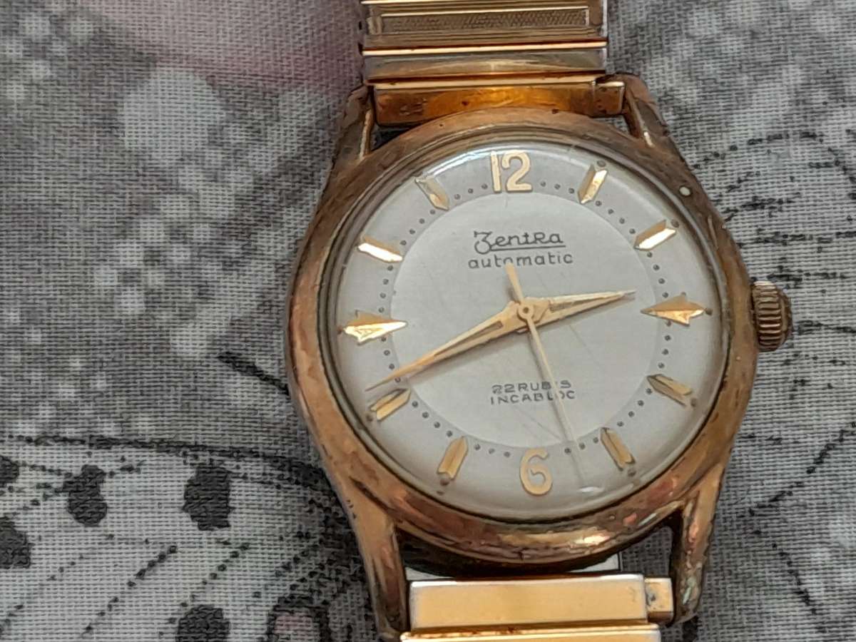 Zentra Automatic  22 Rubies  Rolled gold