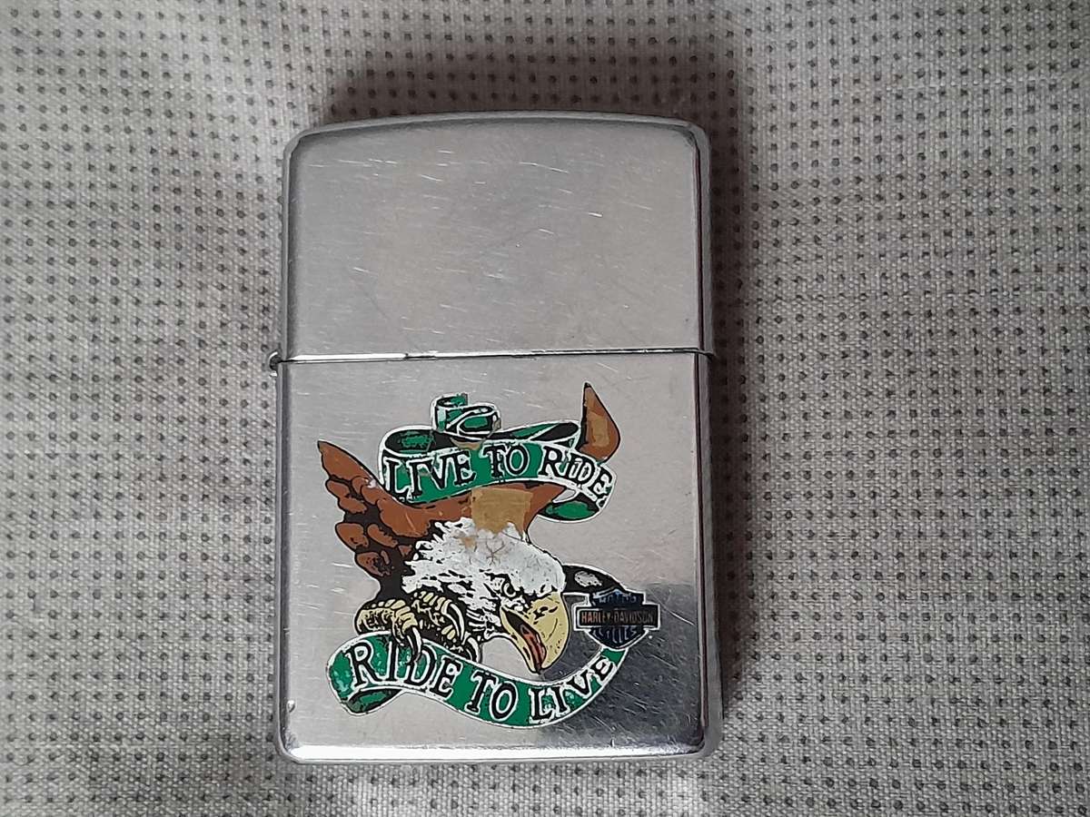Zippo lighter - Live to ride Ride to live