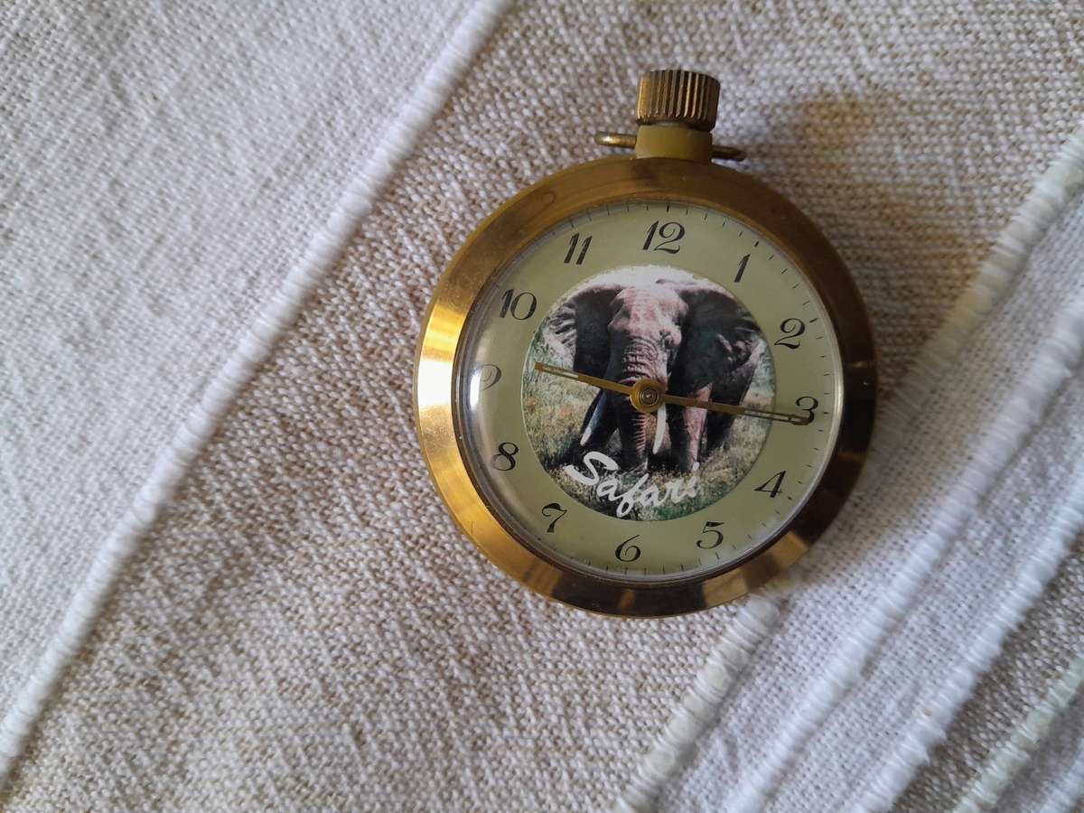 Safari  pocket watch manual winding working