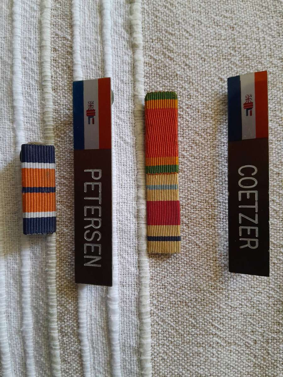 South Afr.Army name tags