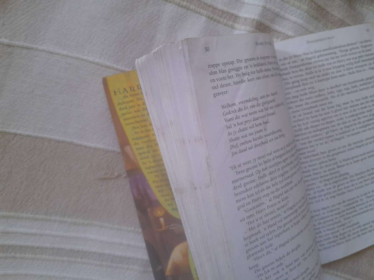 Harry Potter Philophers stone + Harry Potter die Towenaar se Steen