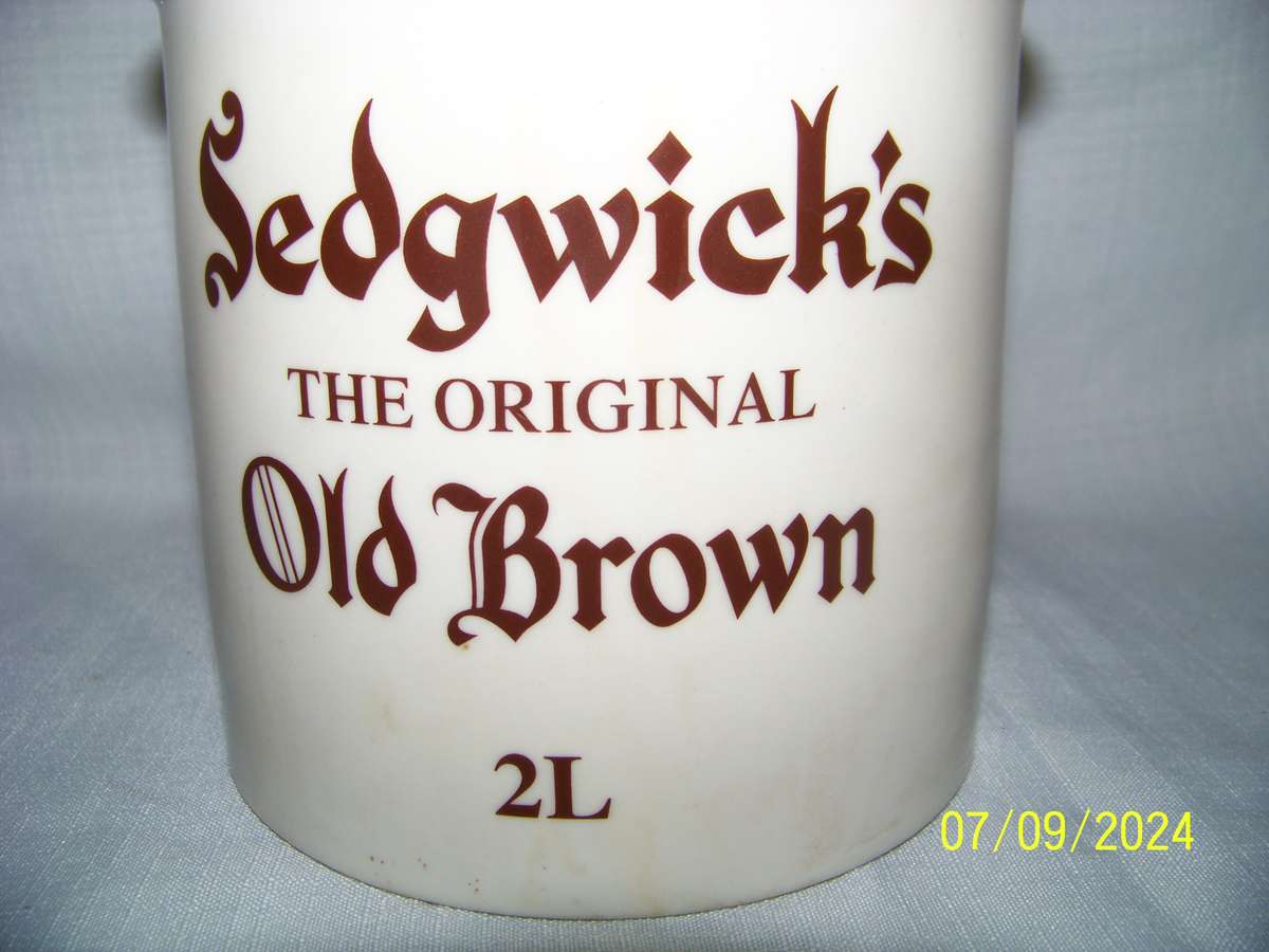 Old Brown Sherry Jug