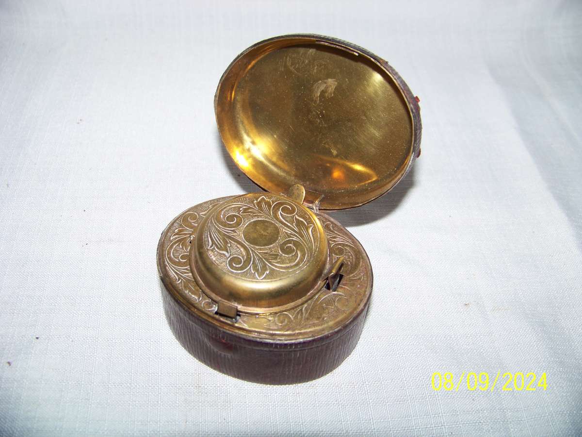 Antique Travelers Ink Well