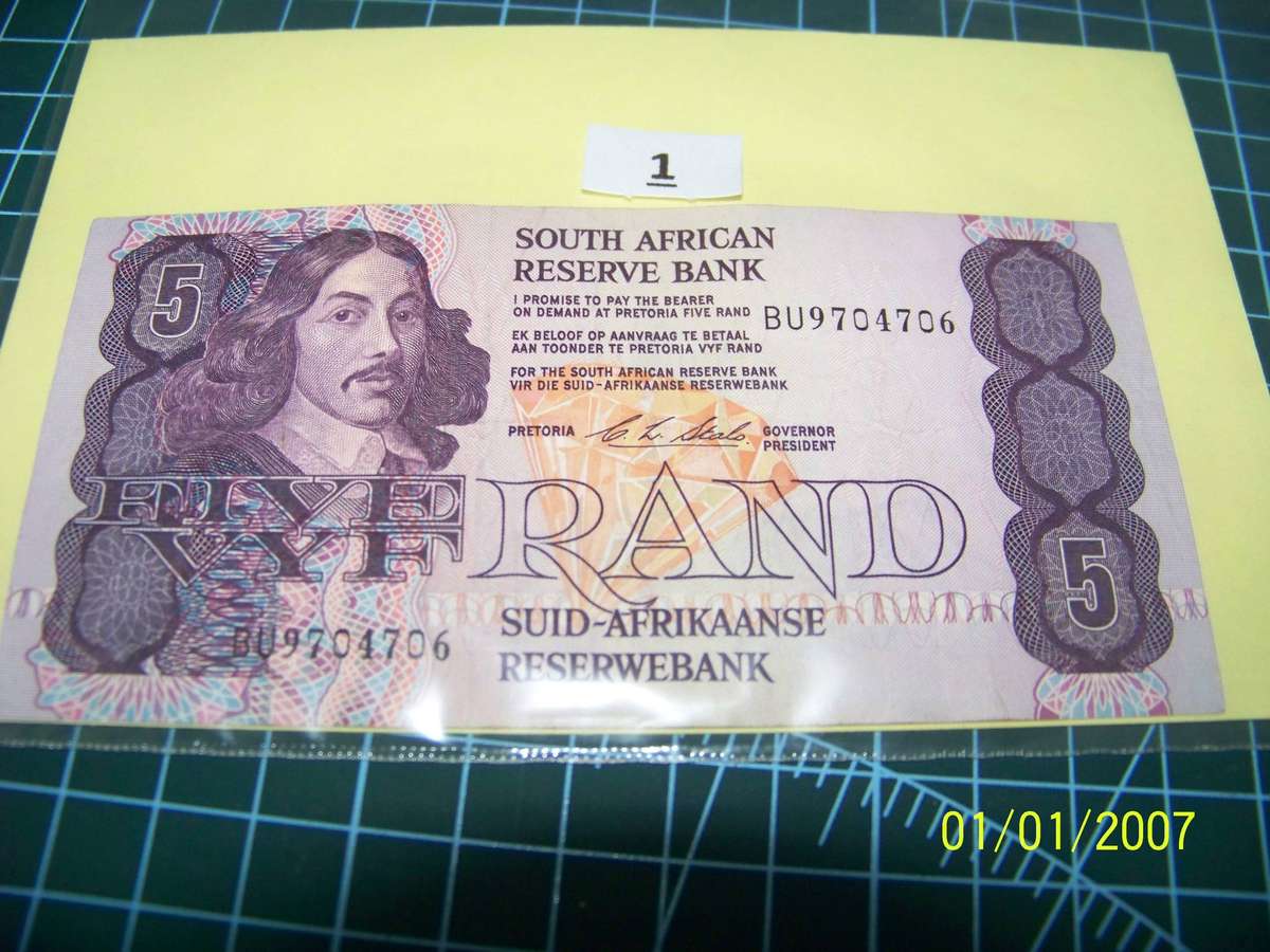 Five/Vyf Rand note No1