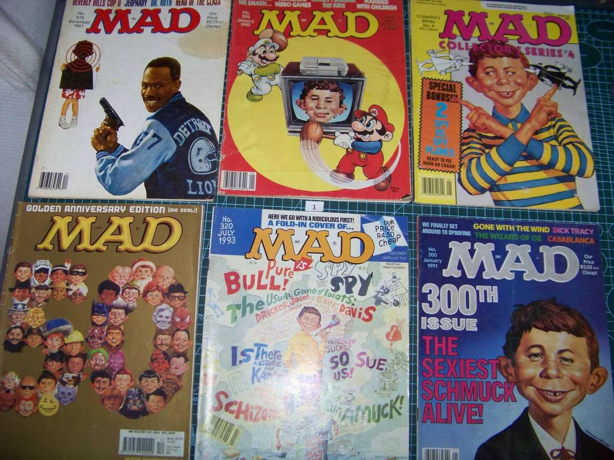 6 X Mad Magazine Comics no1