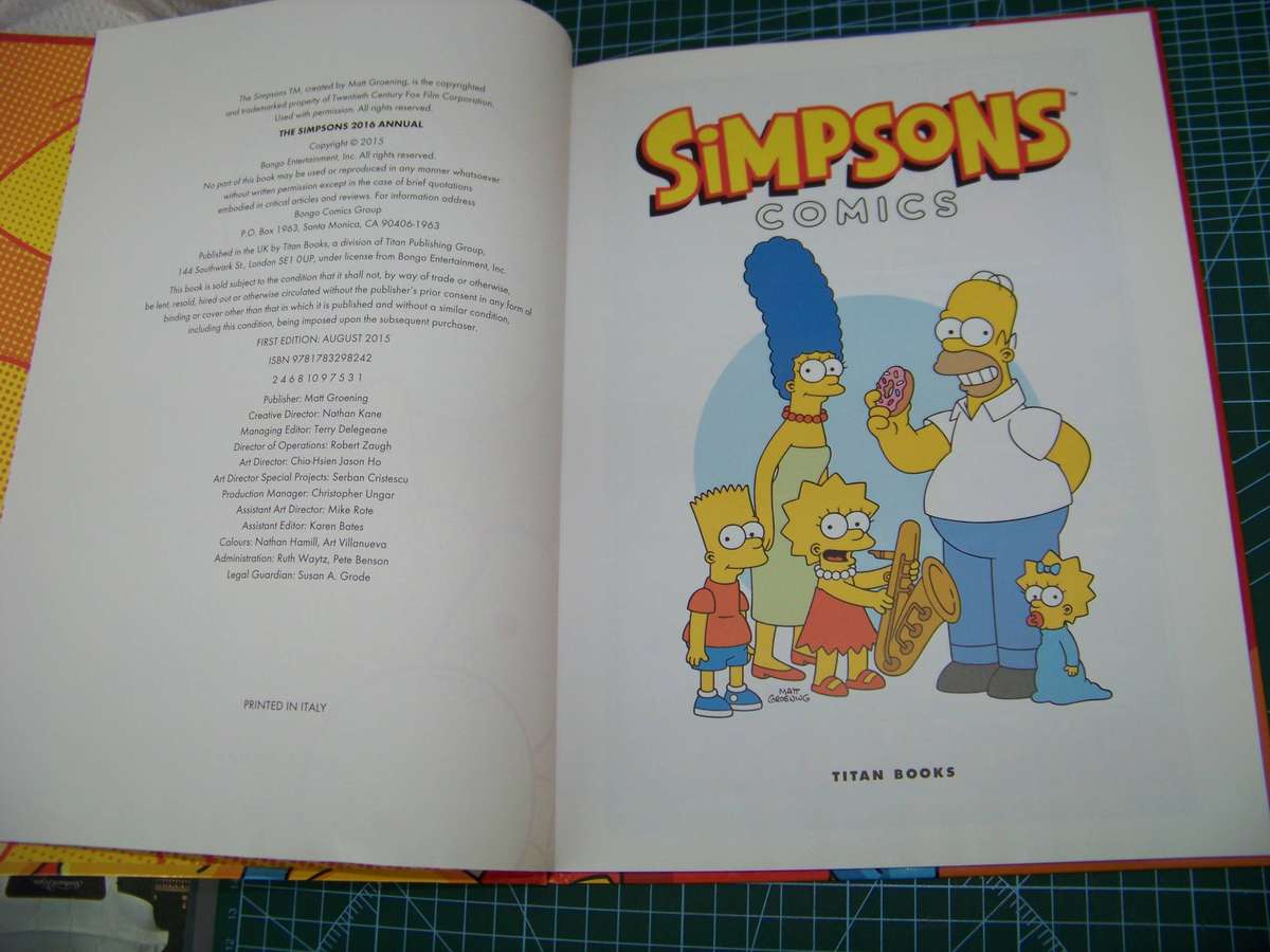 Asterix and Simpsons Hard cover Comic Books