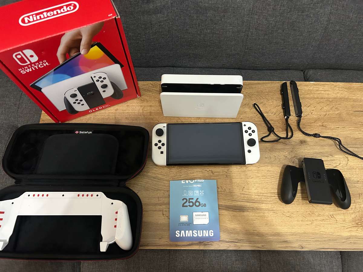 Nintendo Switch OLED Bundle (White Console)