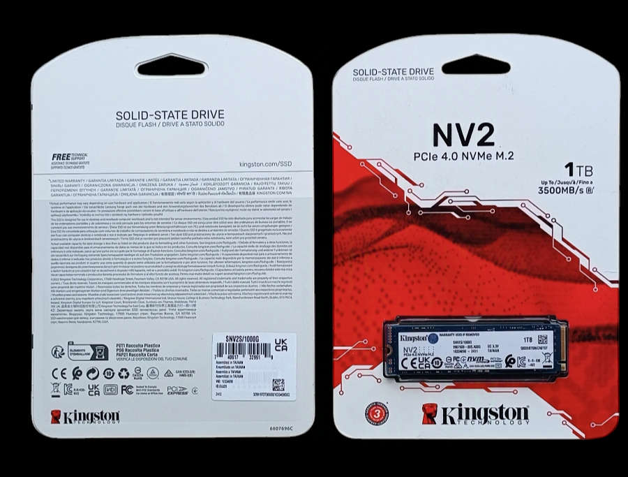 Kingston Solid State Drive 1TB NV2