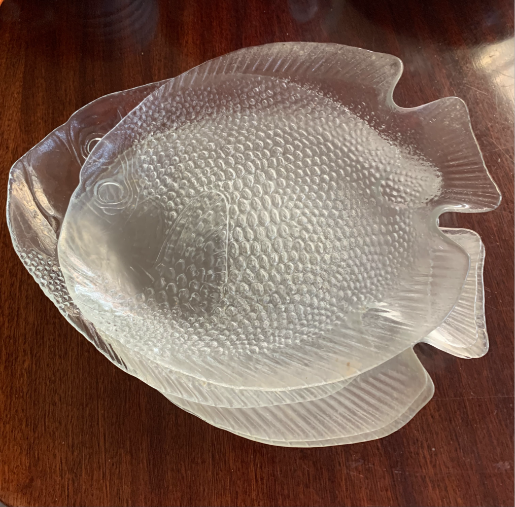 Arcoroc Vintage Fish Plates