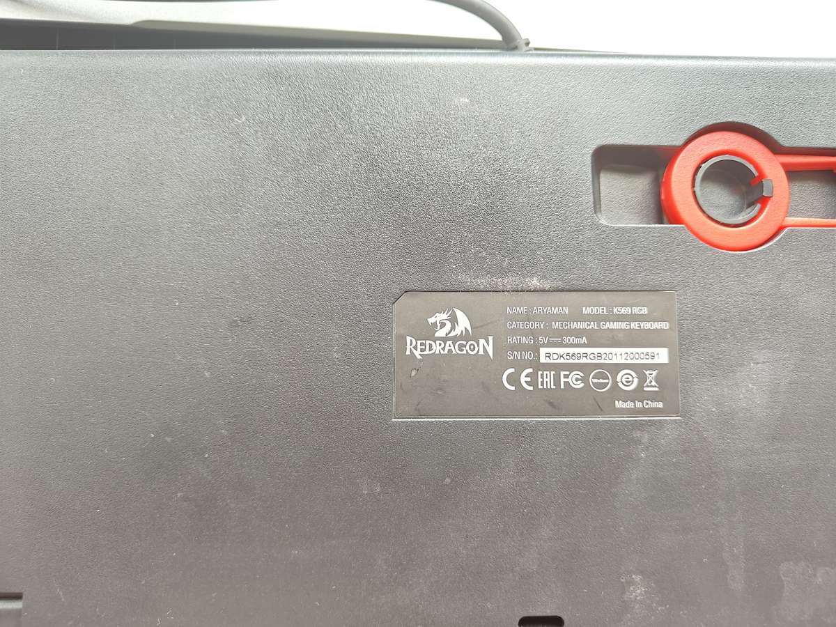 Redragon Aryaman RGB keyboard secondhand