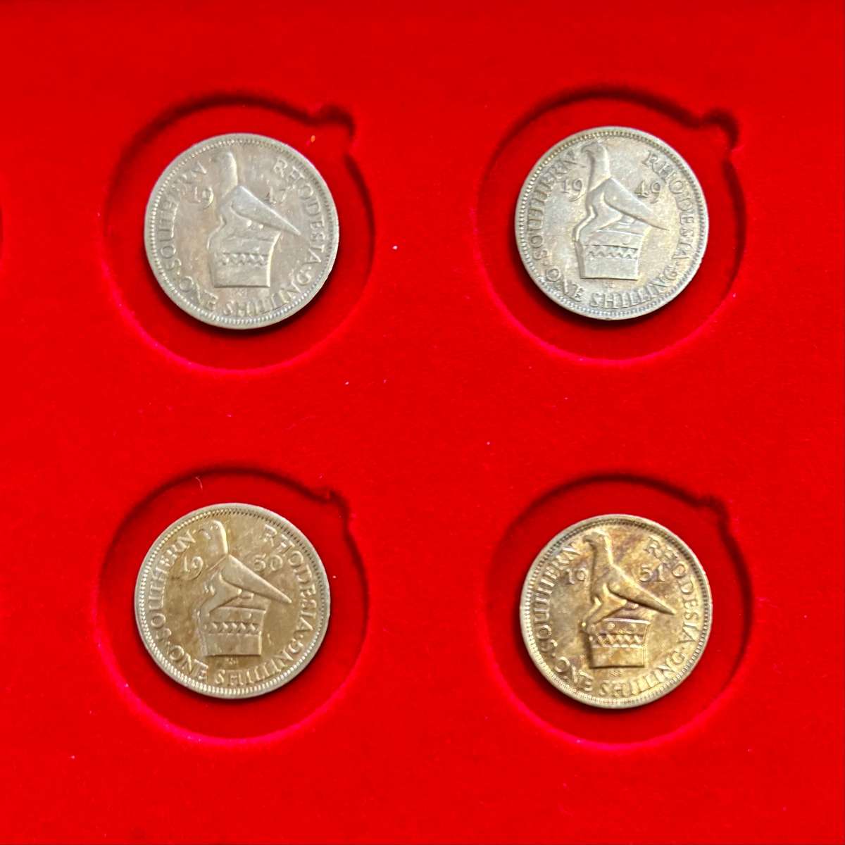 Higher Grade S. Rhodesia Shillings (47, 49, 50, 51) - BID PER COIN