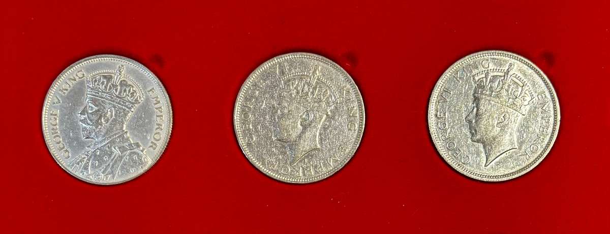 Higher Grade S. Rhodesia Silver Half-crowns (36, 37, 38) - BID PER COIN