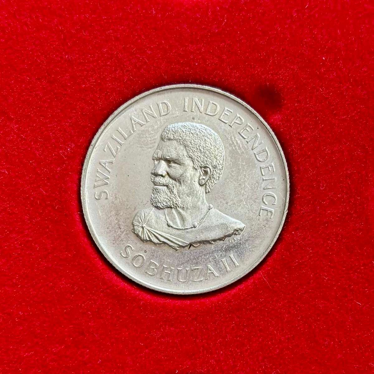 Stunning Swaziland 1968 Proof Silver One Luhlanga (15g of 80% Silver).