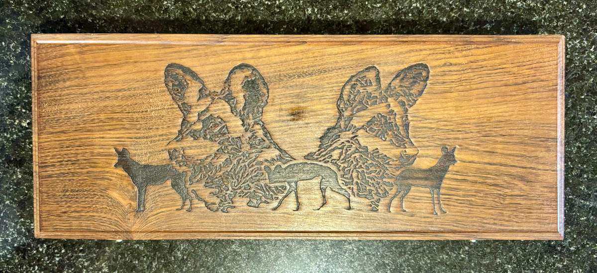 Stunning RSA 2005 Wild Dog Proof Silver Prestige Wildlife Series Set, in original Wooden display.