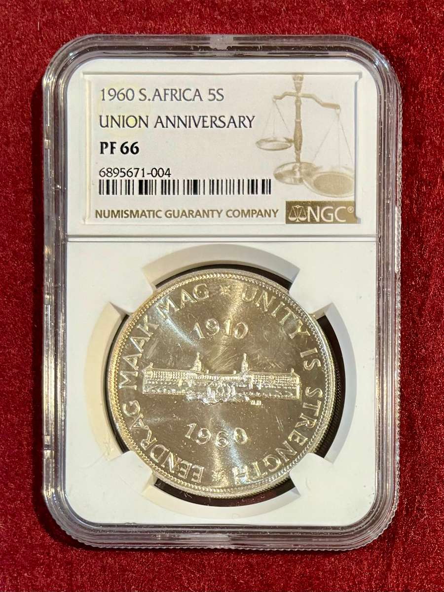Graded Union of SA 1960 Proof Silver Crown: NGC PF66