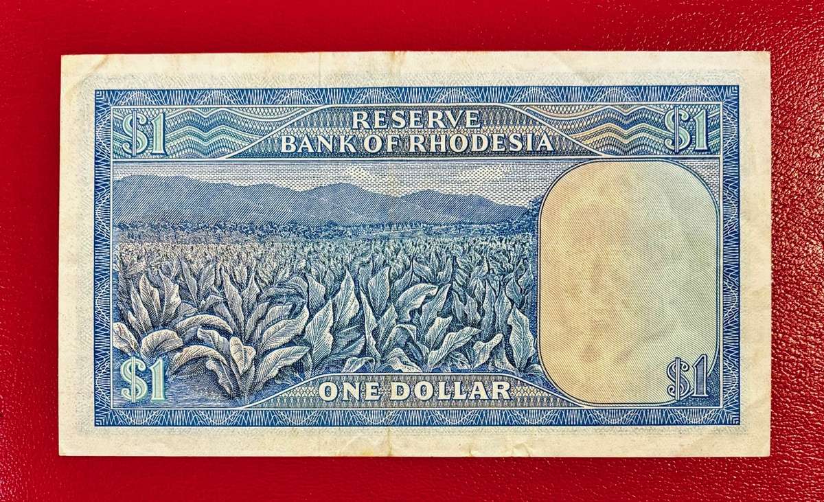 Southern Rhodesia 1976 DC Krogh (CJ Rhodes Watermark) $1 Note