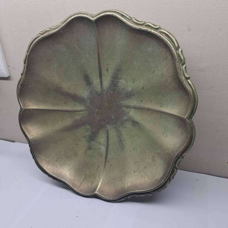 Chippendale-style vintage platter " S. Ron B"