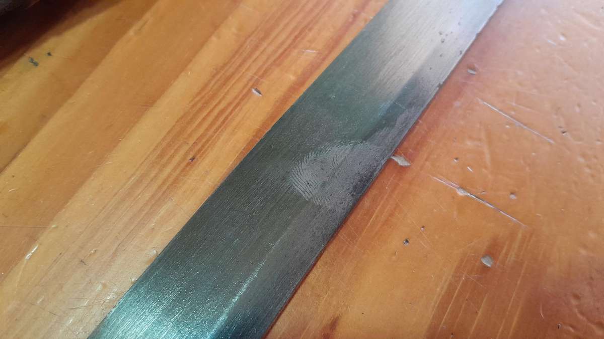 Japanese style WW2 soldier sword with leather wrapped scabbard