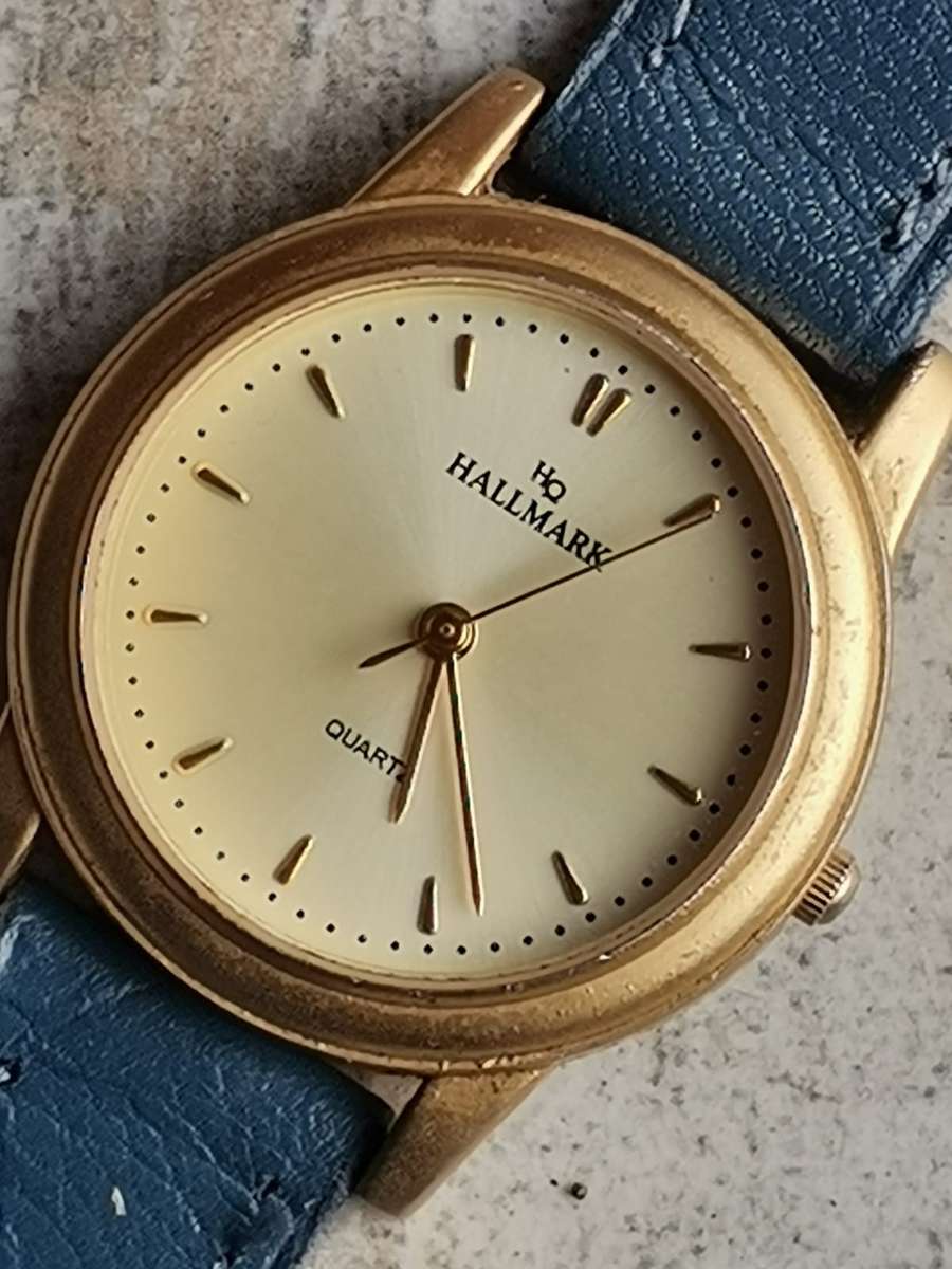 STUNNING ELEGANT LADIES GOLD HALLMARK WATCH IN EXCELLENT WORKING CONDITION