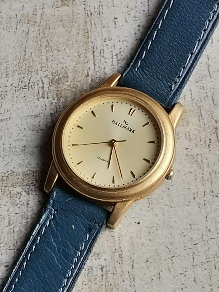 STUNNING ELEGANT LADIES GOLD HALLMARK WATCH IN EXCELLENT WORKING CONDITION