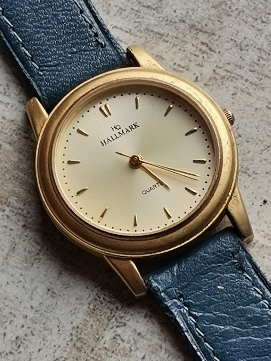 STUNNING ELEGANT LADIES GOLD HALLMARK WATCH IN EXCELLENT WORKING CONDITION