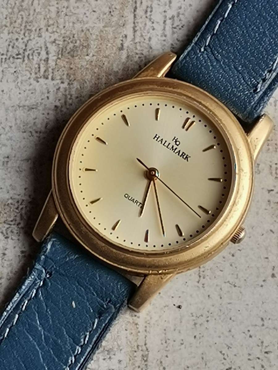 STUNNING ELEGANT LADIES GOLD HALLMARK WATCH IN EXCELLENT WORKING CONDITION