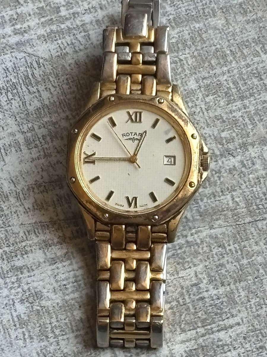 MENS VINTAGE ROTARY MONZA GOLD PLATED WATCH IN EXCELLENT WORKING CONDITION