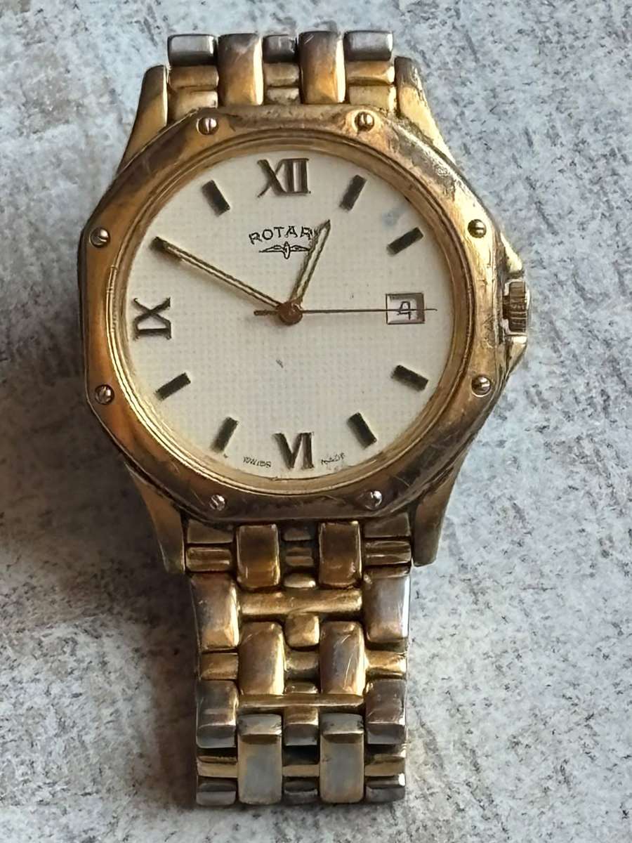 MENS VINTAGE ROTARY MONZA GOLD PLATED WATCH IN EXCELLENT WORKING CONDITION