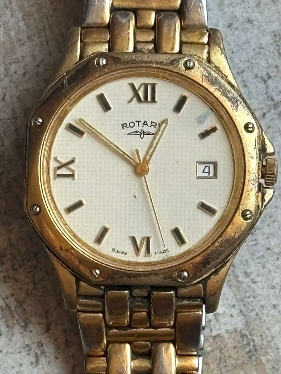 MENS VINTAGE ROTARY MONZA GOLD PLATED WATCH IN EXCELLENT WORKING CONDITION