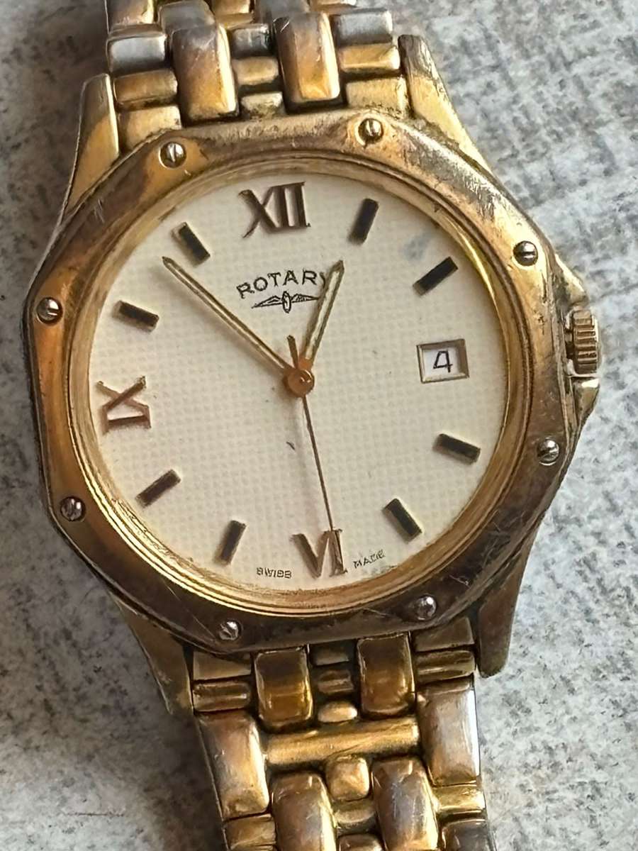 MENS VINTAGE ROTARY MONZA GOLD PLATED WATCH IN EXCELLENT WORKING CONDITION