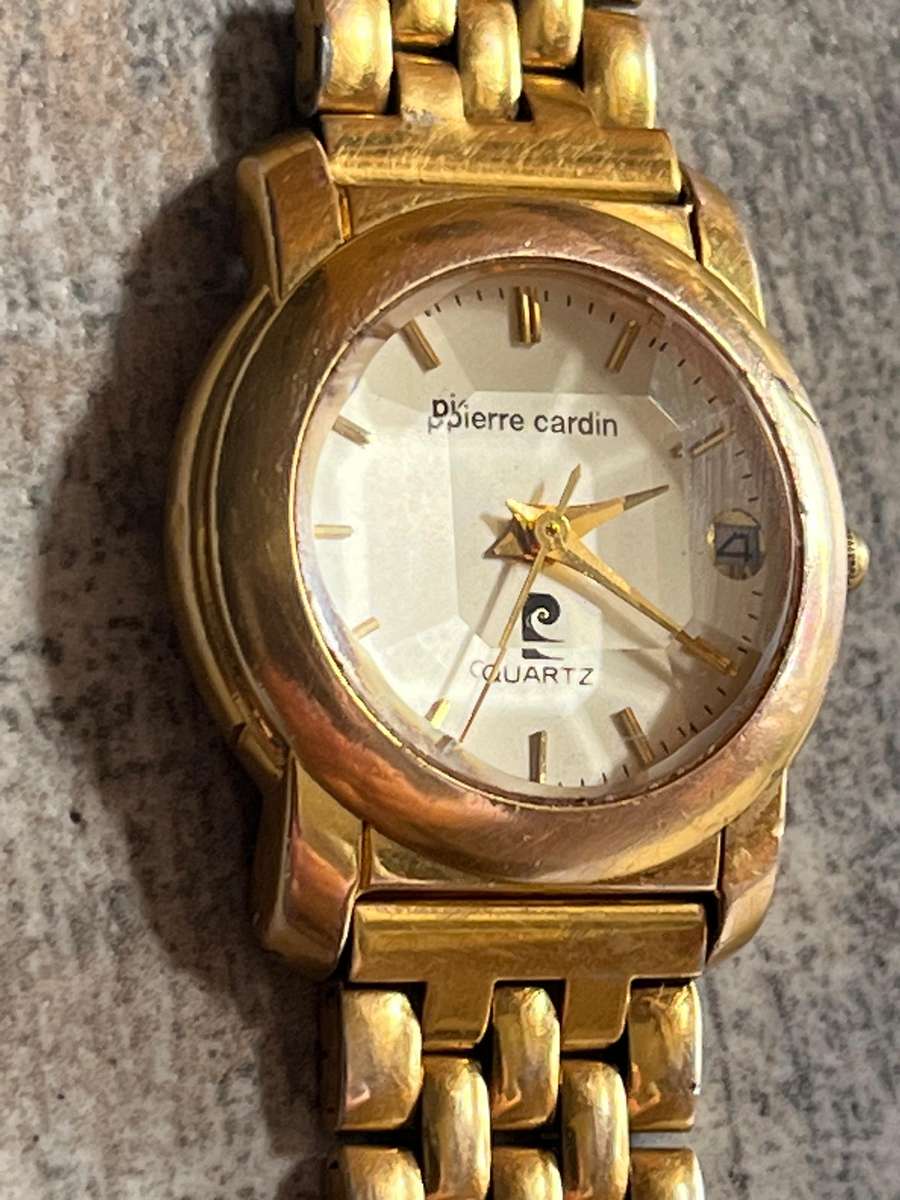 LADIES PIERRE CARDIN GOLD PLATED WATCH IN EXCELLENT WORKING CONDITION