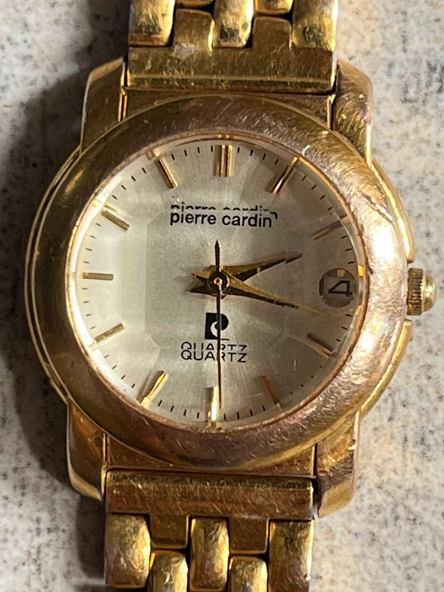 LADIES PIERRE CARDIN GOLD PLATED WATCH IN EXCELLENT WORKING CONDITION