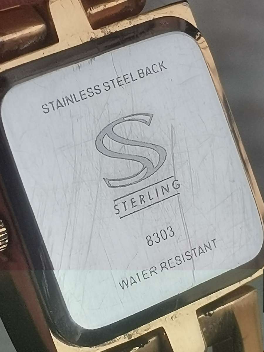 STUNNING LADIES STERLING GOLD PLATED WATCH IN EXCELLENT WORKING CONDITION