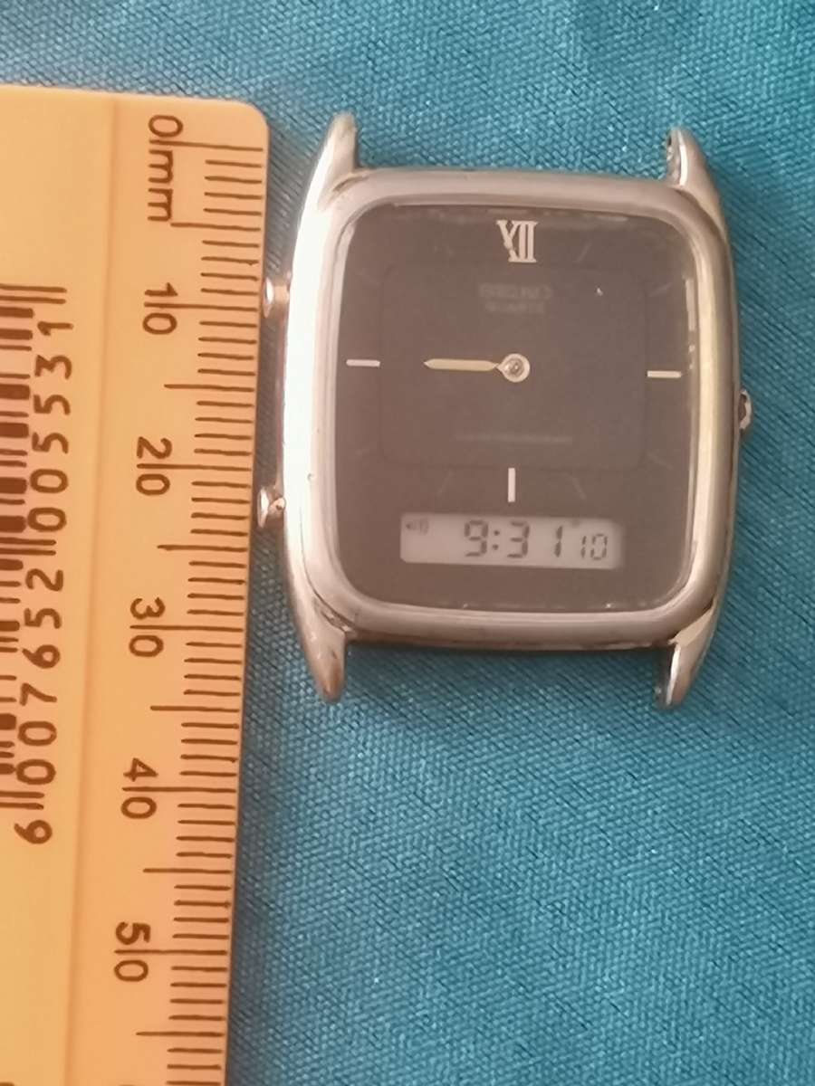VINTAGE MENS SEIKO ANALOG/DIGITAL WATCH - WORKING
