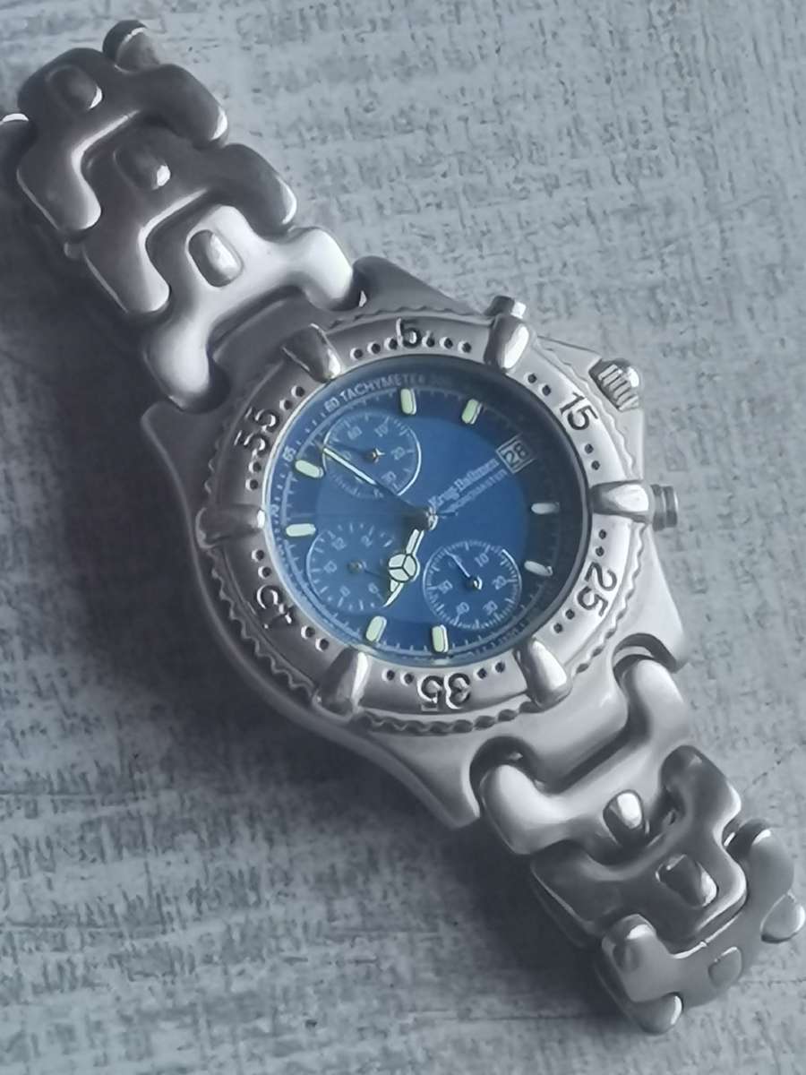 KRUG BAUMEN CHRONOMASTER MENS SPORTS WATCH IN EXCELLENT WORKING CONDITION