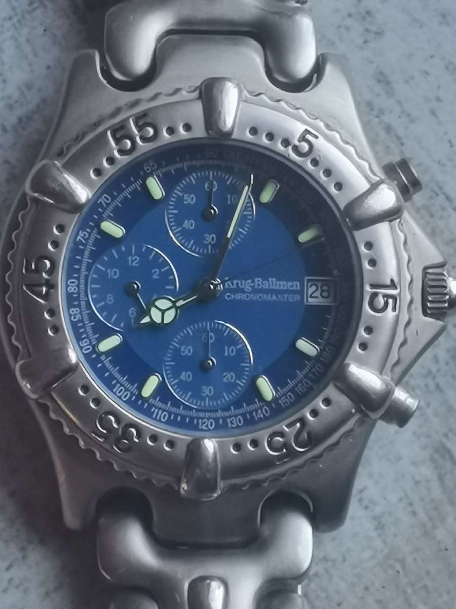KRUG BAUMEN CHRONOMASTER MENS SPORTS WATCH IN EXCELLENT WORKING CONDITION