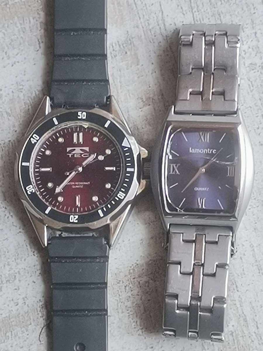 MENS LAMONTRÉ AND TEC WATCHES BOTH IN EXCELLENT WORKING CONDITION - BIDDING FOR BOTH