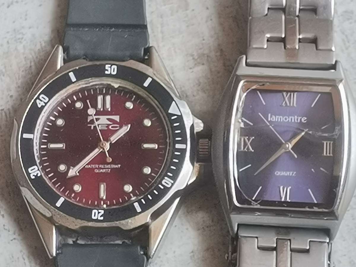 MENS LAMONTRÉ AND TEC WATCHES BOTH IN EXCELLENT WORKING CONDITION - BIDDING FOR BOTH