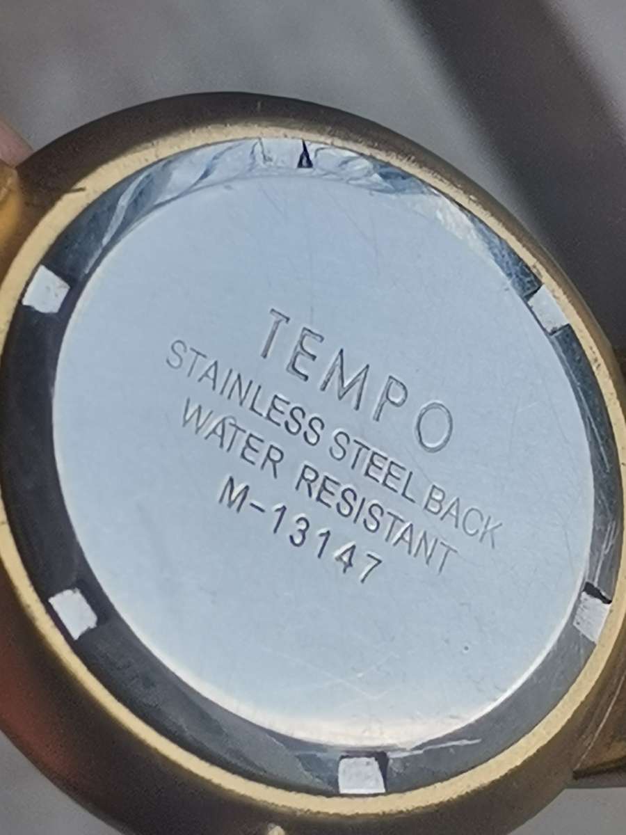 STUNNING MENS GOLD TEMPO WATCH IN EXCELLENT WORKING CONDITION