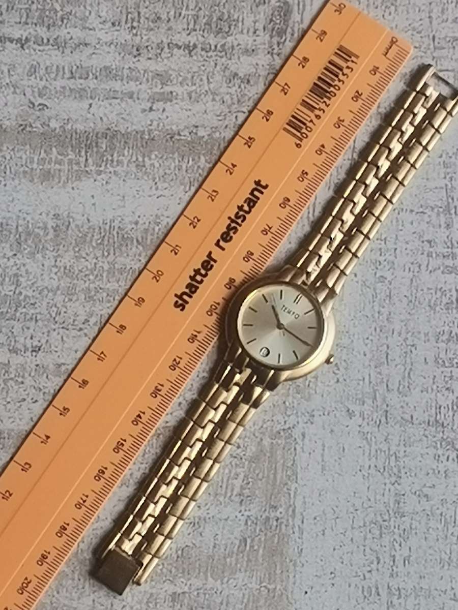 STUNNING MENS GOLD TEMPO WATCH IN EXCELLENT WORKING CONDITION