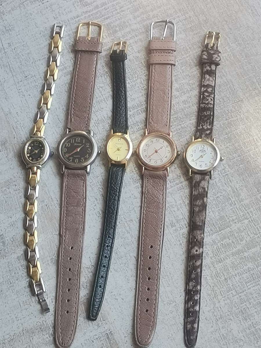 5 x LADIES QUARTZ WATCHES ALL IN EXCELLENT WORKING CONDITION