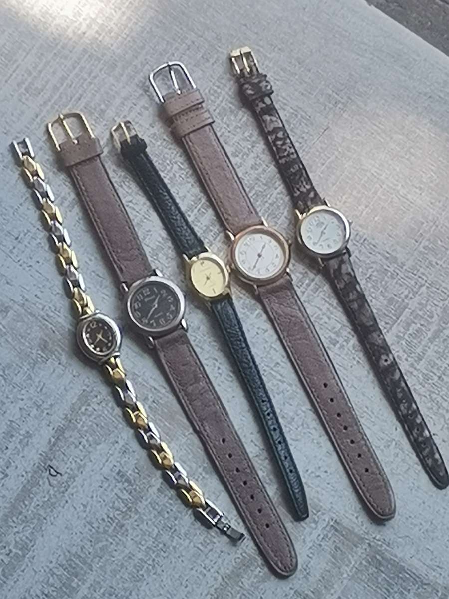 5 x LADIES QUARTZ WATCHES ALL IN EXCELLENT WORKING CONDITION
